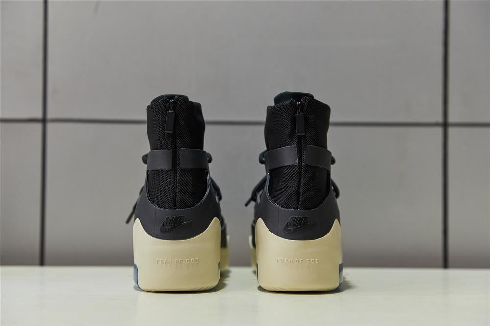 EXCLUSIVE RETAIL PK GOD NIKE AIR FEAR OF GOD 1 LIGHT BLACK/BLACK AAR4237-001 READY TO SHIP